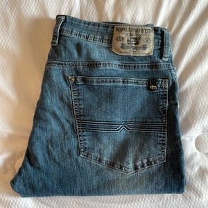 Buffalo David Bitton Men's Slim Straight Evan Jeans - 34 x 32